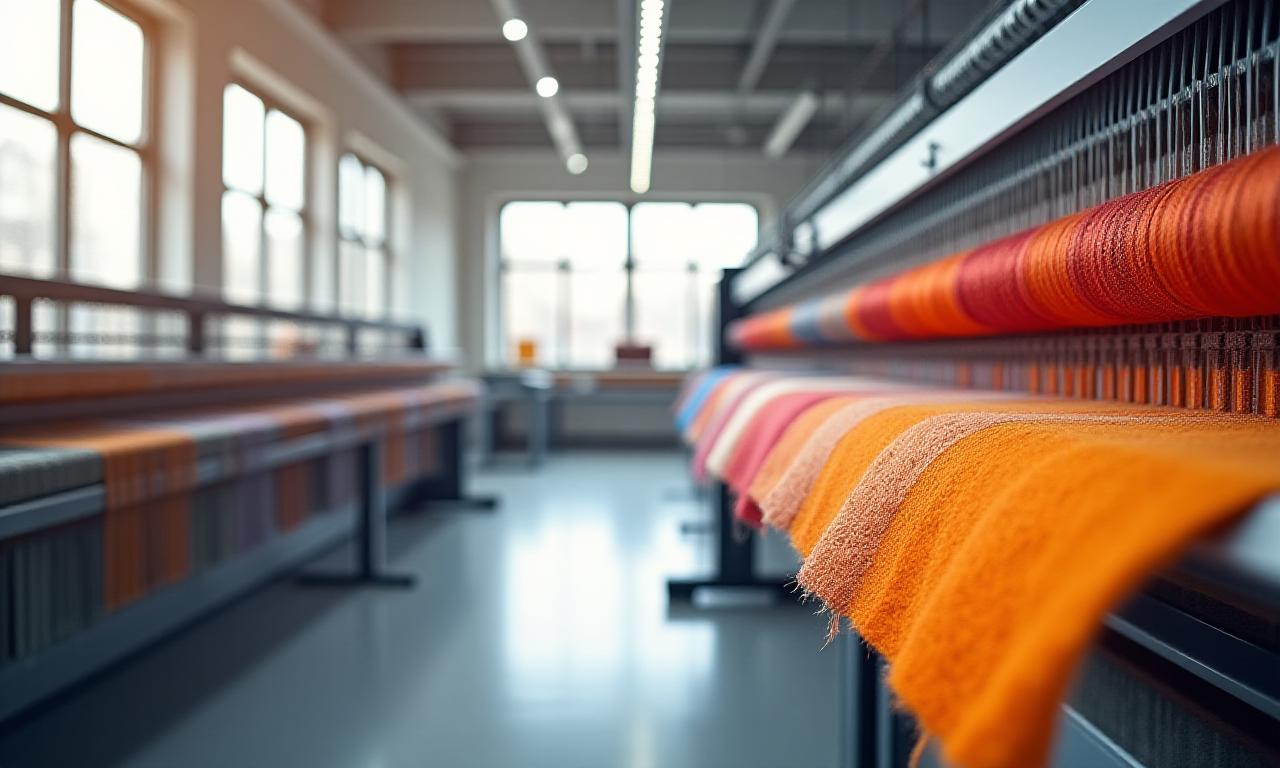 Creative textile design studio background